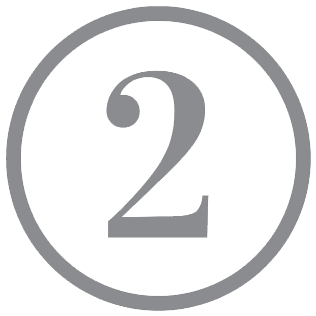 Step two icon - numbered circle representing the understand phase