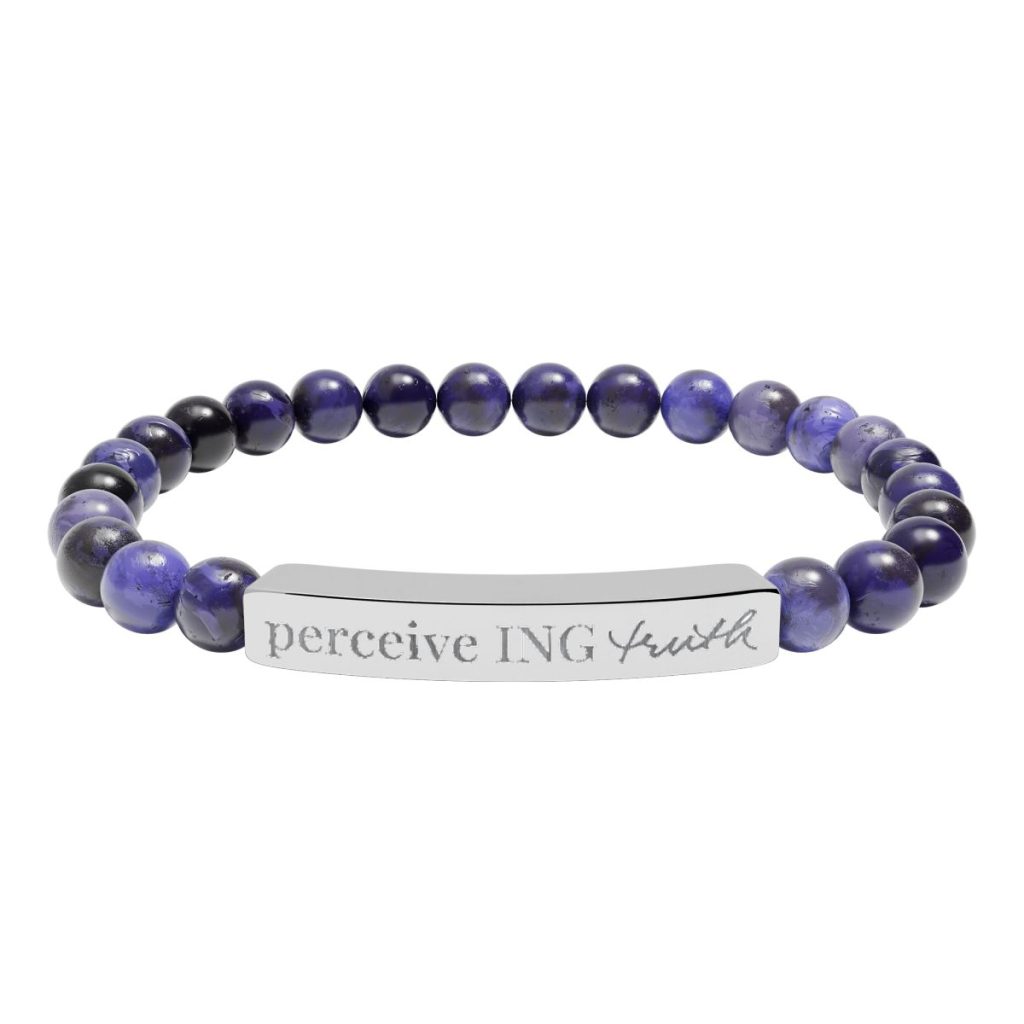 perceive ING truth natural stone beaded bracelet