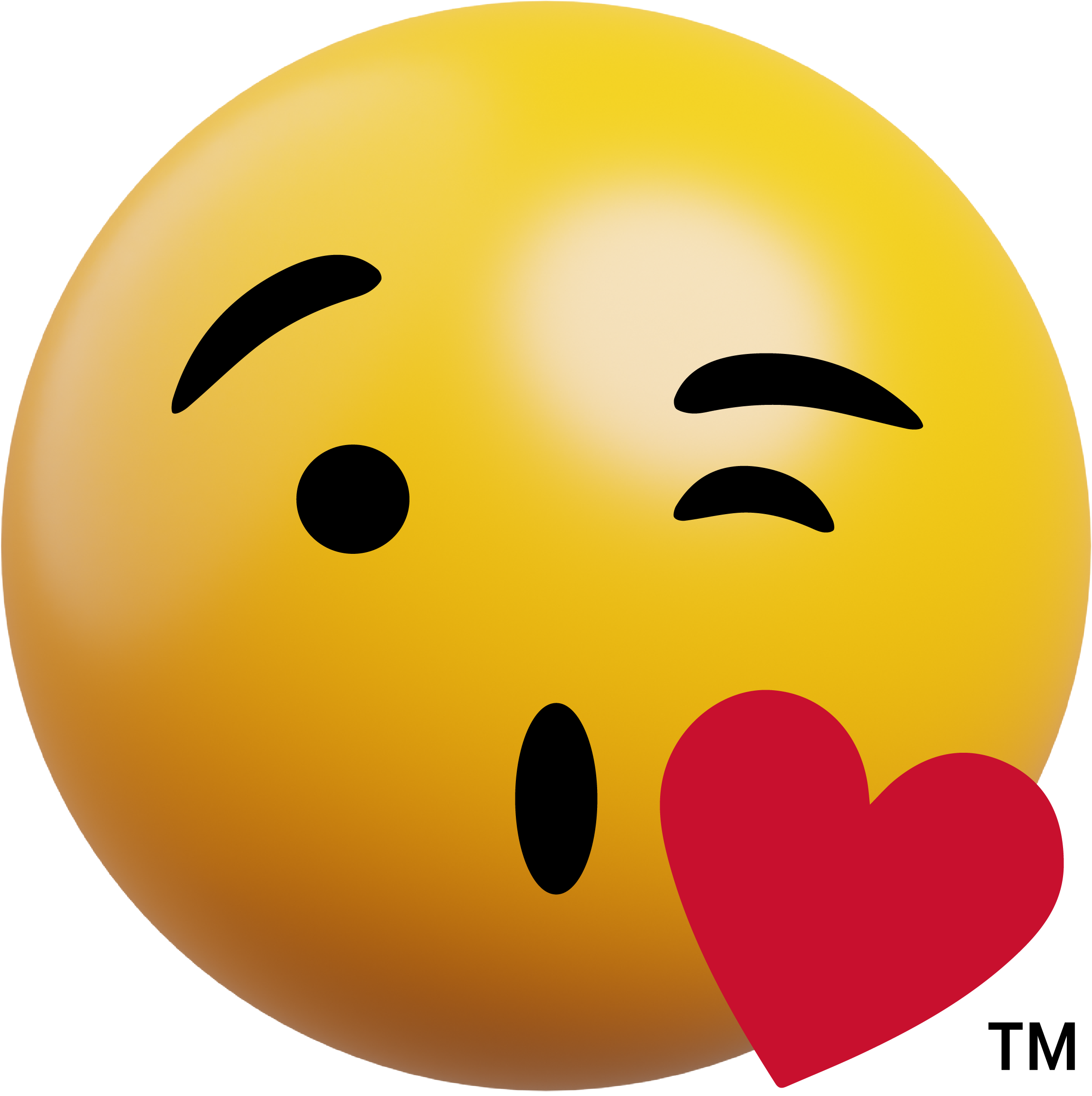 Type Seven mercy ING emoji - face blowing kiss representing compassion and comfort